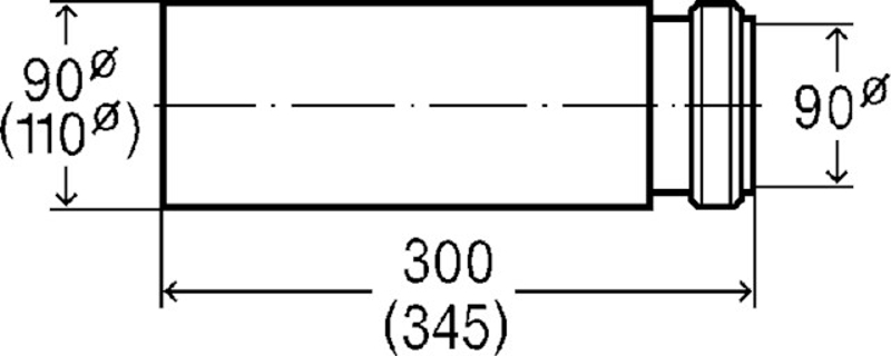 Připojovací kus Viega příslušenství 8091 DN 90/100