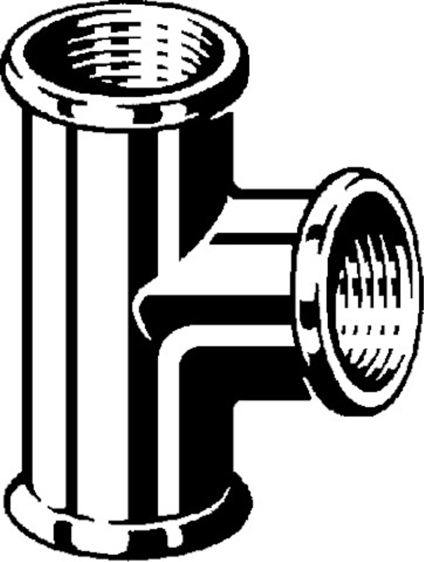 T-kus Viega bronz 3130 3/4˝ x 1/2˝ x 3/4˝