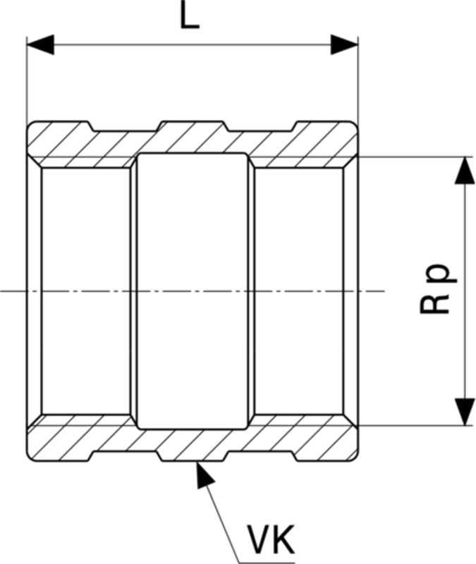 Objímka Viega bronz 3270 6/4˝