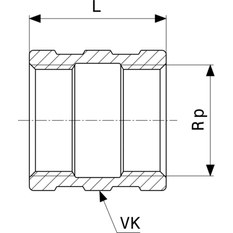 Objímka Viega bronz 3270 6/4˝