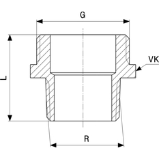 Přechodová vsuvka Viega bronz 3247 1/8˝ x 1/4˝