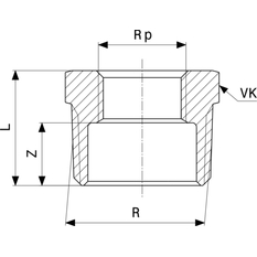 Redukce Viega bronz 3241 3/4˝ x 1/4