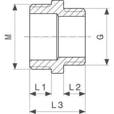 Přechodová vsuvka Viega bronz 3253 M24 x 1A x 1/2˝A