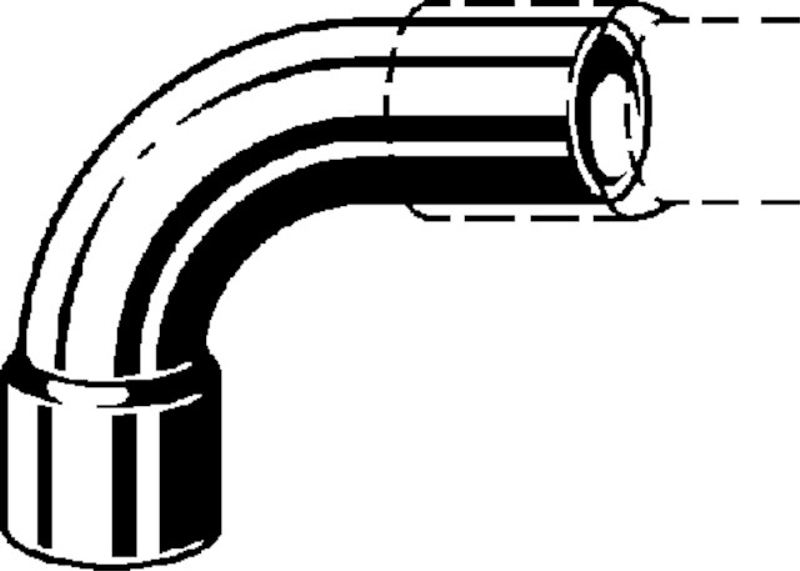 Oblouk 90° Viega pájené fitinky 95001A 28