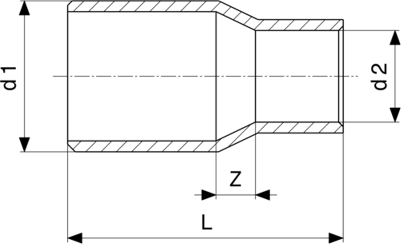 Redukce Viega pájené fitinky 95243 18A x 15