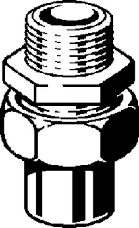 Přechodové šroubení Viega pájené fitinky 94343G 12 x 1/2˝