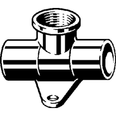 Nástěnný T-kus Viega pájené fitinky 94490G 15 x 1/2˝ x 15