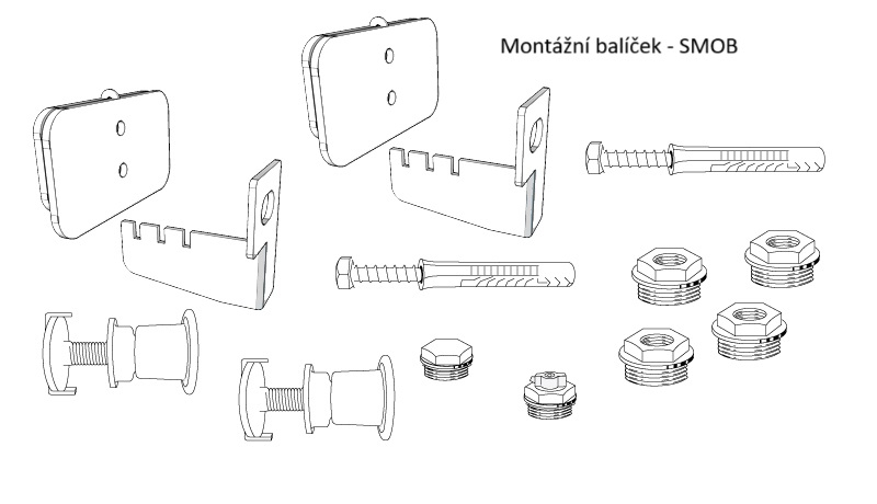 Příslušenství Lipovica montážní balíček pro Plano, Orion a Solar