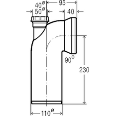 Připojovací oblouk 90° Viega 3811.1 50