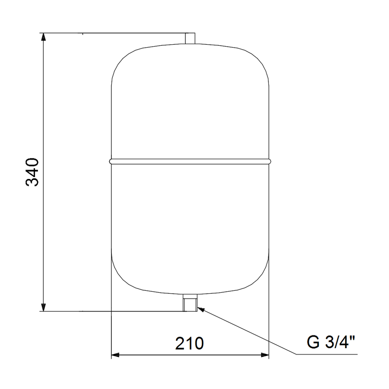 Nádoba Grundfos GT-H-8 PN10 G3/4 V