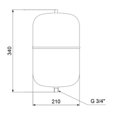 Nádoba Grundfos GT-H-8 PN10 G3/4 V