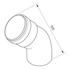 Kolena 45° Protherm odkouření pr. 80 mm, 2 ks (K21K)