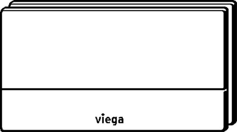 Ovládací deska Viega 8351.1 VfM101 sklo parsol/černé