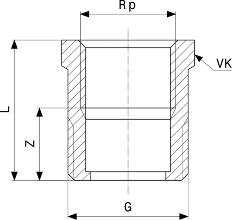 Přechodová vsuvka Viega bronz 3244 3/4˝ x 1/2˝ pochromováno