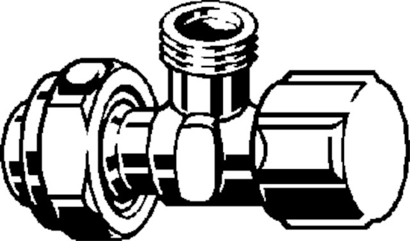 Rohový ventil Viega 8310.28 5/8 x 3/8˝