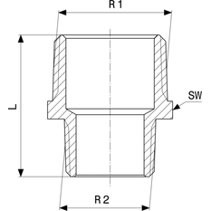 Redukční vsuvka Viega bronz 3245 1/4˝ x 1/8˝