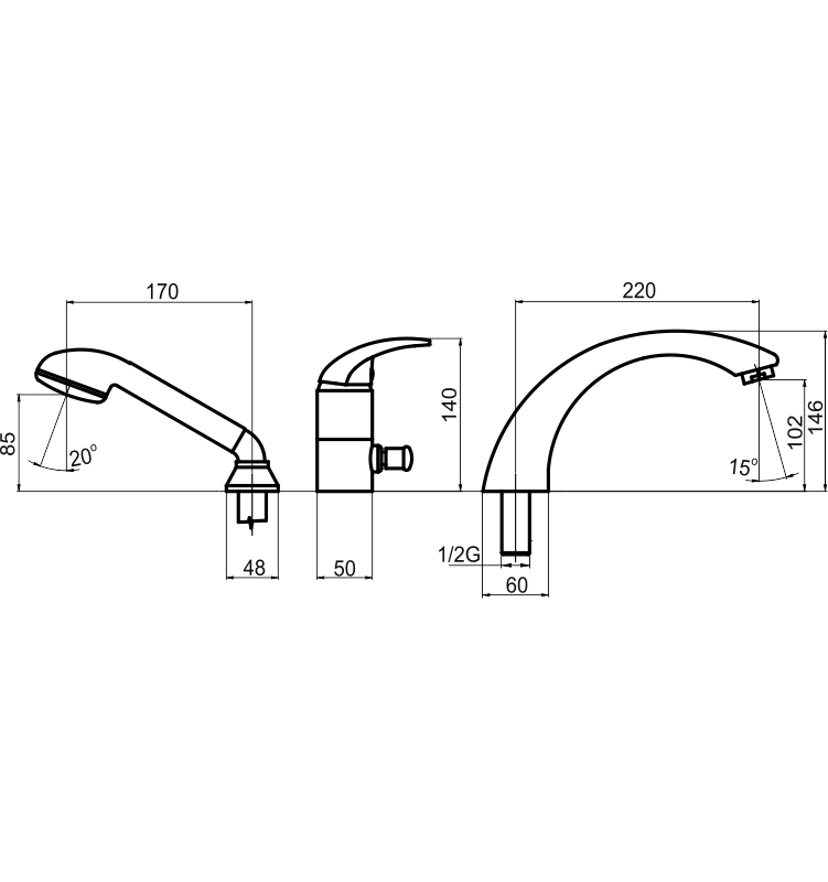 Novaservis Vanová baterie Metalia 55 chrom 55045,0