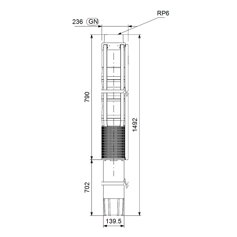 Čerpadlo ponorné Grundfos SP215- 1A Rp6 6˝3X380-415/50 15kW