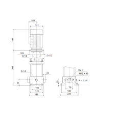 Čerpadlo odstředivé Grundfos CR1-11 A-A-A-E-HQQE 3x230/400 50HZ