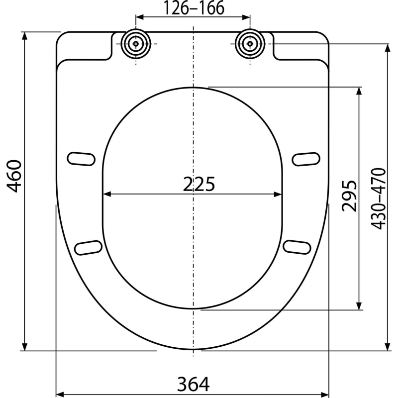 WC sedátko Alcadrain (Alcaplast) Softclose, Duroplast A66