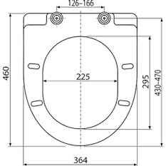 WC sedátko Alcadrain (Alcaplast) Softclose, Duroplast A66