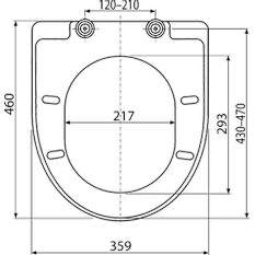 WC sedátko Alcadrain (Alcaplast) Softclose, Duroplast A67