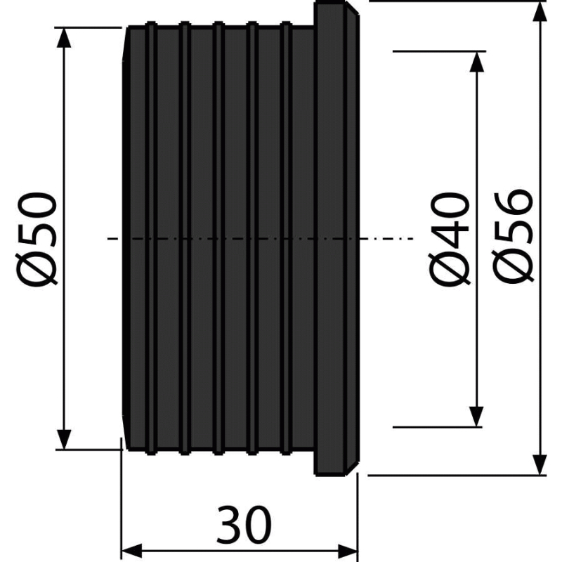 Vrapová vložka Alcadrain (Alcaplast) 50/40 S0156-ND