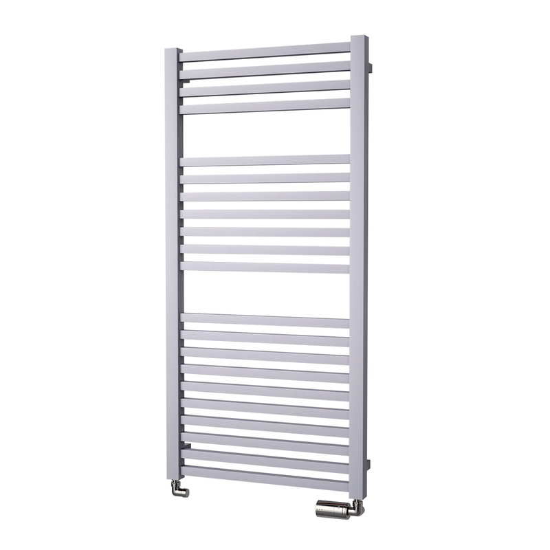 Těleso koupelnové trubkové Isan Quadrat 1255 x 600 mm, 425 W, středové připojení, chrom