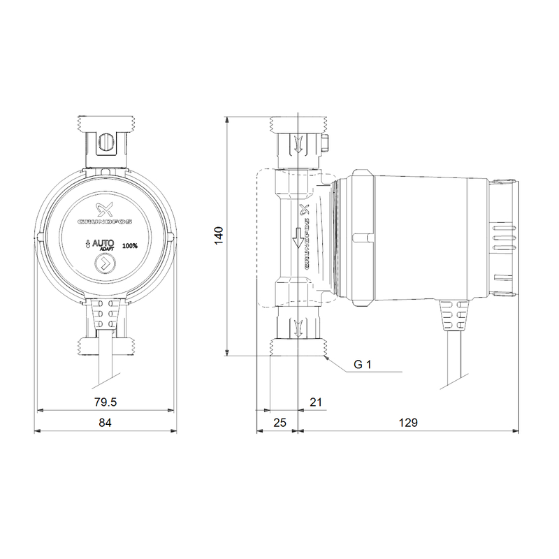 Čerpadlo cirkulační Grundfos COMFORT 15-14 BXA PM