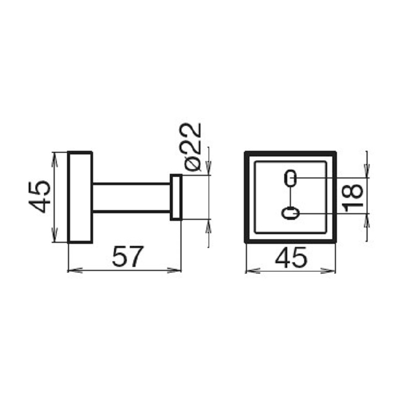 Háček Plano Davos Cube 45 x 57 x 57 mm