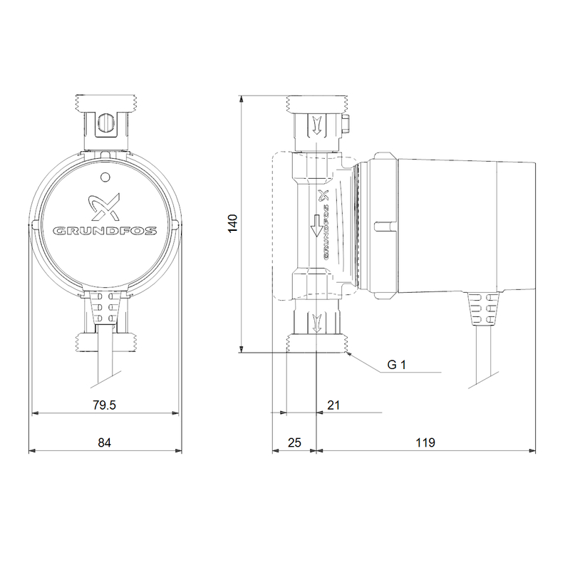 Čerpadlo cirkulační Grundfos COMFORT 15-14 BX PM