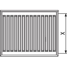 Radiátor Kermi Profil Kompakt FKO 10 600 x 500 mm, 301 W, bílý