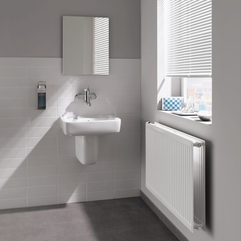 Radiátor Kermi Profil Hygiene-V FTV 10 levý 750 x 600 mm, 442 W, bílý