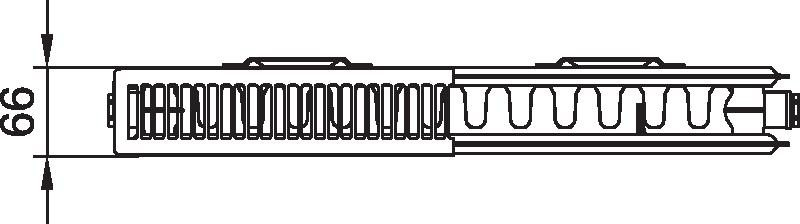 Radiátor Kermi therm-x2 Plan Kompakt PKO 12 605 x 605 mm, 669 W, bílý