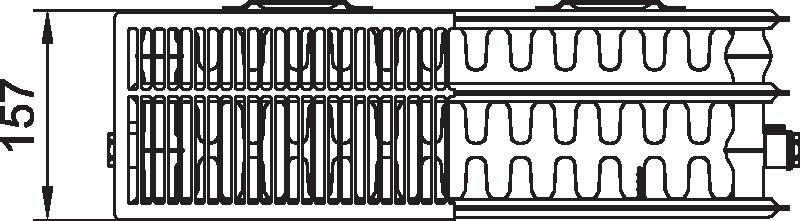 Radiátor Kermi therm-x2 Plan Kompakt PKO 33 305 x 705 mm, 885 W, bílý