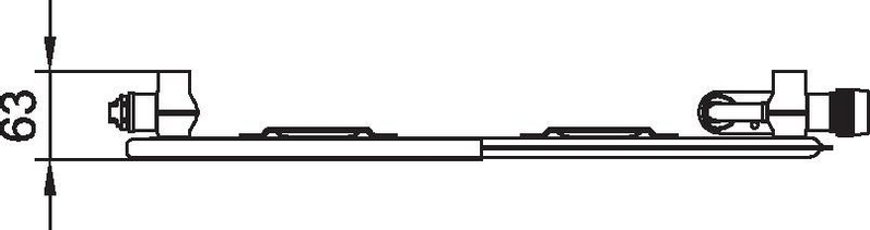 Radiátor Kermi therm-x2 Plan-V PTV 10 pravý 305 x 1205 mm, 347 W, bílý