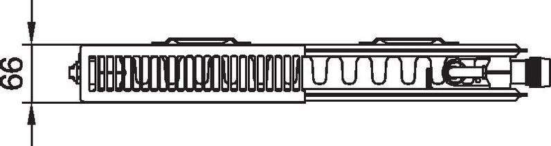 Radiátor Kermi therm-x2 Plan-V PTV 12 levý 305 x 2305 mm, 1514 W, bílý