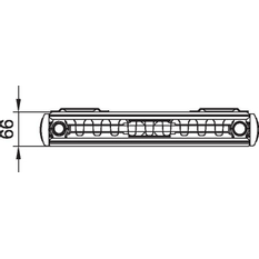 Radiátor vertikální Kermi therm-x2 Verteo Plan PSN 21 univerzální připojení 1800 x 700 mm, 1885 W, bílý