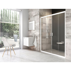 Sprchové dveře Ravak BLDP4 150, bílá+transparent