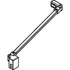 Stabilizátor sklo - zeď Plano Davos Plus SSVSS 120 cm bílá