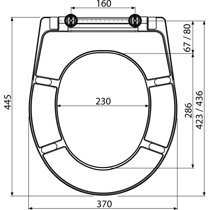 WC sedátko Alcadrain (Alcaplast) Duroplast A601