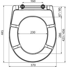 WC sedátko Alcadrain (Alcaplast) Duroplast A601