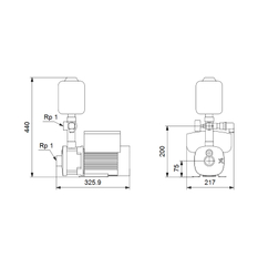 Čerpadlo odstředivé Grundfos CMBE1-44 I-U-C-C-D-A 1x200-240V 50/60 Hz