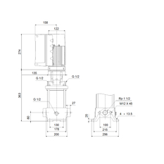 Čerpadlo odstředivé Grundfos CRE10-2 N-A-A-E-HQQE 3x380-500 60 HZ