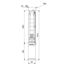 Čerpadlo ponorné Grundfos SP11-11 Rp2 4˝3X380-415/50 2.2kW