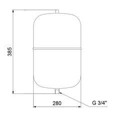 Nádoba Grundfos GT-H-18 PN10 G3/4 V