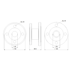 Sada Grundfos LM/LP->TP exchange set, DN50=>DN40