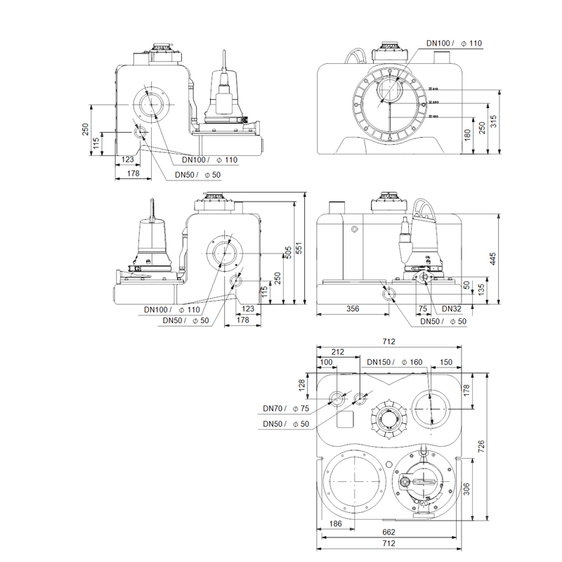 Stanice Grundfos MOG.12.1.2 1x230V