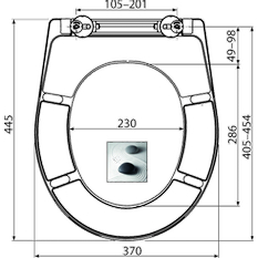 WC sedátko Alcadrain (Alcaplast) univerzální Softclose, Duroplast A604 ZEN