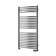 Těleso koupelnové trubkové Isan Silla Radius Inox 1765 x 600 mm, 647 W, středové připojení, nerez